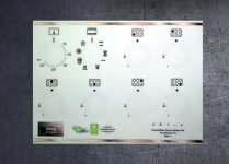 Smeg A1-5 Compatible fascia sticker set, both types available. (image for) Smeg A1-5 Compatible fascia sticker set, both types available.