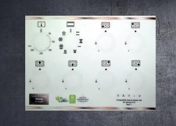 Smeg A1-5 Compatible fascia sticker set, both types available. (image for) Smeg A1-5 Compatible fascia sticker set, both types available.