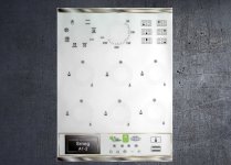 Smeg A1-2 range compatible panel fascia sticker set. (image for) Smeg A1-2 range compatible panel fascia sticker set.