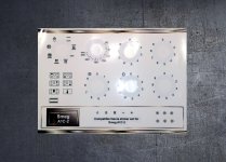 Smeg A1C-2 compatible fascia sticker set. (image for) Smeg A1C-2 compatible fascia sticker set.