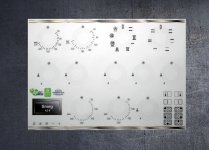 Smeg A2-6 compatible fascia sticker set. (image for) Smeg A2-6 compatible fascia sticker set.