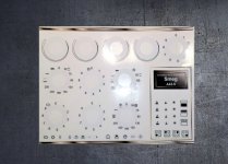 Smeg A42-5 compatible panel fascia sticker set. (image for) Smeg A42-5 compatible panel fascia sticker set.