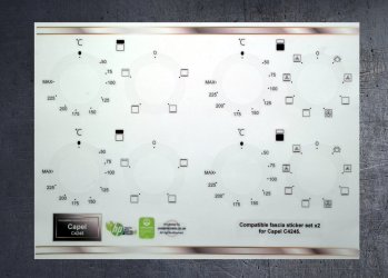 Capel C4245 Compatible fascia sticker set x2. (image for) Capel C4245 Compatible fascia sticker set x2.
