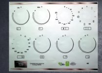 Smeg C92IPX2 Compatible fascia sticker set. (image for) Smeg C92IPX2 Compatible fascia sticker set.