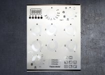 Smeg C9GMXA, C9GMNA, C9GMBA compatible fascia sticker set. (image for) Smeg C9GMXA, C9GMNA, C9GMBA compatible fascia sticker set.