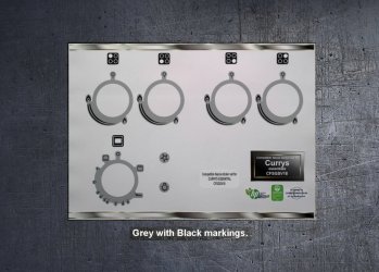 Currys essentials CFSGSV18 Compatible fascia sticker set. (image for) Currys essentials CFSGSV18 Compatible fascia sticker set.