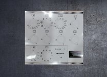 Smeg CG92N, CG92X8 Compatible fascia sticker set. (image for) Smeg CG92N, CG92X8 Compatible fascia sticker set.