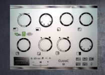 Rangemaster Classic 90 Electric compatible fascia sticker set. (image for) Rangemaster Classic 90 Electric compatible fascia sticker set.