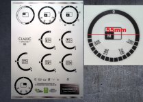 Rangemaster Classic deluxe 90 dual fuel compatible fascia sticker set, 55mm. (image for) Rangemaster Classic deluxe 90 dual fuel compatible fascia sticker set, 55mm.