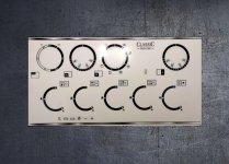 Rangemaster Classic Deluxe 100 dual fuel compatible fascia stickers. (image for) Rangemaster Classic Deluxe 100 dual fuel compatible fascia stickers.