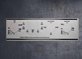 Chef CVE624 & SVE624 compatible fascia decal sticker set. (image for) Chef CVE624 & SVE624 compatible fascia decal sticker set.