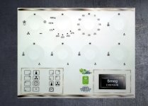 Smeg CX51GVE compatible fascia sticker set. (image for) Smeg CX51GVE compatible fascia sticker set.