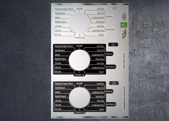 Beko DTBC10001W Tumble dryer Compatible fascia sticker set. (image for) Beko DTBC10001W Tumble dryer Compatible fascia sticker set.