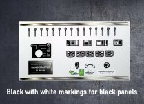 Rangemaster Elan 90 front panel compatible fascia sticker set. (image for) Rangemaster Elan 90 front panel compatible fascia sticker set.