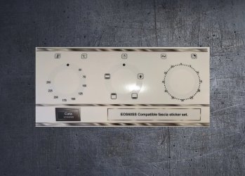 CATA EOS60SS Compatible oven front panel sticker set. (image for) CATA EOS60SS Compatible oven front panel sticker set.