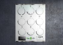 Rangemaster Esprit 110 induction compatible fascia stickers. (image for) Rangemaster Esprit 110 induction compatible fascia stickers.