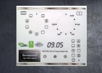 Bertazzoni F60 PRO XA/12 compatible fascia sticker set. (image for) Bertazzoni F60 PRO XA/12 compatible fascia sticker set.