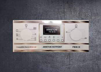 Ariston FB36 GB, FB36 IX GB, FR34 S GB compatible sticker set. (image for) Ariston FB36 GB, FB36 IX GB, FR34 S GB compatible sticker set.
