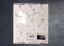 Smeg FS9606XS compatible fascia panel sticker set. (image for) Smeg FS9606XS compatible fascia panel sticker set.