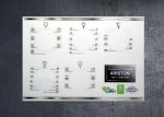 ARISTON FZ61.1, FZ 62, FZ65 compatible fascia sticker set. (image for) ARISTON FZ61.1, FZ 62, FZ65 compatible fascia sticker set.