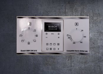 Bosch HBN230 2.0 E compatible fascia sticker set. (image for) Bosch HBN230 2.0 E compatible fascia sticker set.