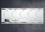 Beko HQAW 75225 SX compatible 5 burner hob sticker set. (image for) Beko HQAW 75225 SX compatible 5 burner hob sticker set.
