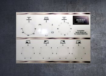 INDESIT I5ESH1(X) Compatible fascia sticker set. (image for) INDESIT I5ESH1(X) Compatible fascia sticker set.