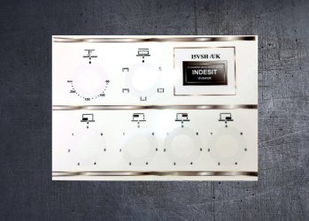 INDESIT I5VSH compatible front panel decal sticker set. (image for) INDESIT I5VSH compatible front panel decal sticker set.