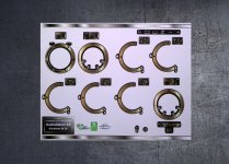 Rangemaster Kitchener 90 dual fuel compatible fascia stickers. (image for) Rangemaster Kitchener 90 dual fuel compatible fascia stickers.