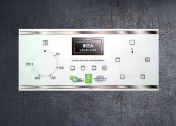 IKEA LAGAN OV3 oven compatible fascia sticker set. (image for) IKEA LAGAN OV3 oven compatible fascia sticker set.