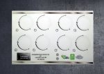 Lamona Lam1160, Lam1180 Hob Compatible fascia sticker set, 4 and 5 burner. (image for) Lamona Lam1160, Lam1180 Hob Compatible fascia sticker set, 4 and 5 burner.