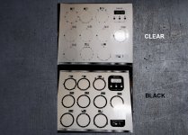 Rangemaster Nexus 110 compatible panel fascia sticker set. (image for) Rangemaster Nexus 110 compatible panel fascia sticker set.