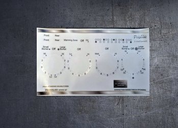 GE APPLIANCES PB980SJSS compatible fascia sticker set. (image for) GE APPLIANCES PB980SJSS compatible fascia sticker set.