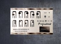 Rangemaster professional 110 compatible fascia sticker set. (image for) Rangemaster professional 110 compatible fascia sticker set.