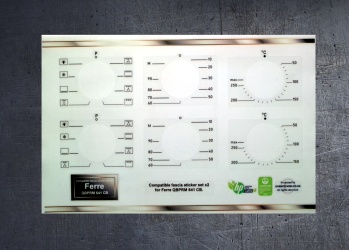 Ferre QBPRM 6141 CB Comaptible fascia sticker set x2. (image for) Ferre QBPRM 6141 CB Comaptible fascia sticker set x2.
