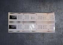 Smeg S381-5 compatible fascia sticker set (image for) Smeg S381-5 compatible fascia sticker set