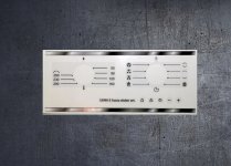 Smeg S399X-5 compatible fascia sticker set. (image for) Smeg S399X-5 compatible fascia sticker set.