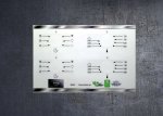 Smeg S980X compatible panel fascia sticker set. (image for) Smeg S980X compatible panel fascia sticker set.