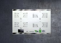 Smeg S980X compatible panel fascia sticker set. (image for) Smeg S980X compatible panel fascia sticker set.