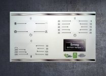 Smeg SA702X compatible panel fascia sticker set. (image for) Smeg SA702X compatible panel fascia sticker set.