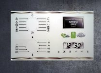 Smeg SE210X variant 1 compatible panel fascia sticker set. (image for) Smeg SE210X variant 1 compatible panel fascia sticker set.