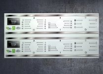 Smeg SE250X Compatible fascia sticker set. (image for) Smeg SE250X Compatible fascia sticker set.