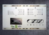 Smeg SE398X 8 function compatible panel fascia sticker set. (image for) Smeg SE398X 8 function compatible panel fascia sticker set.