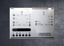 Smeg Oven SF478X compatible panel fascia sticker set. (image for) Smeg Oven SF478X compatible panel fascia sticker set.