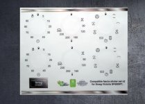 Smeg SF6905P1 Compatible fascia sticker set x2. (image for) Smeg SF6905P1 Compatible fascia sticker set x2.