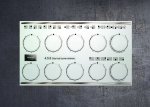 Siemens 4, 5, 6 burner gas hob compatible fascia sticker set. (image for) Siemens 4, 5, 6 burner gas hob compatible fascia sticker set.