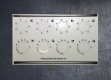 Smeg 4 ring ceramic hob compatible fascia sticker set. (image for) Smeg 4 ring ceramic hob compatible fascia sticker set.