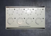 Smeg 4 ring ceramic hob compatible fascia sticker set. (image for) Smeg 4 ring ceramic hob compatible fascia sticker set.