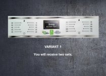 Smeg AP361, SE335 compatible fascia stick sets, many variants. (image for) Smeg AP361, SE335 compatible fascia stick sets, many variants.