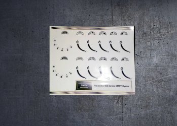 Smev 400 series compatible oven fascia stickers. (image for) Smev 400 series compatible oven fascia stickers.